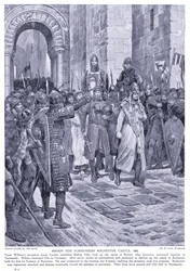 Bisschop Odo geeft zich over in Rochester: Kasteel AD 1088, 1920